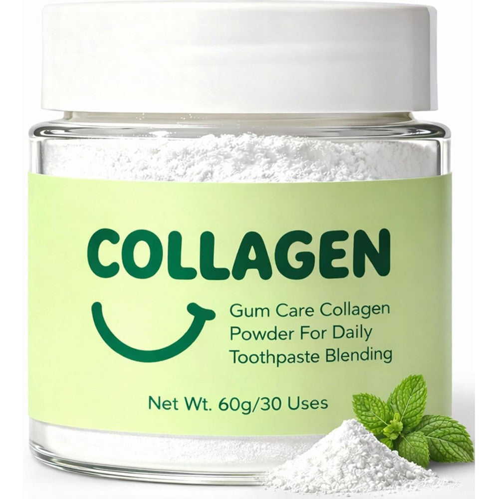 Guliqi Collagen Tooth Powder front view for gum health