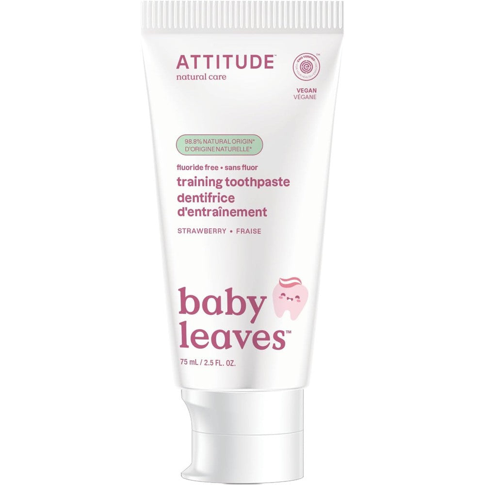 Attitude Baby Strawberry Toothpaste front view imported dental care