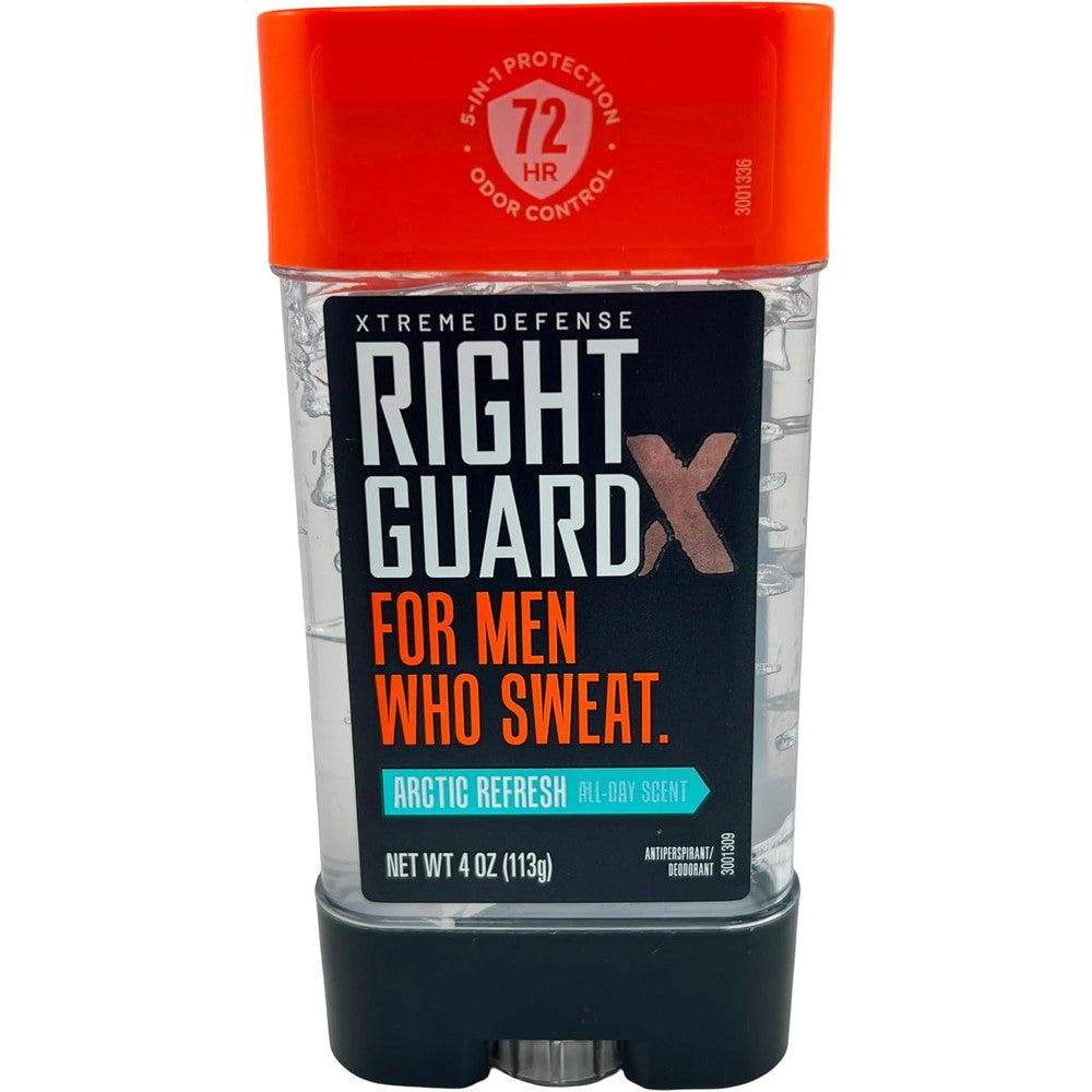 Right Guard Xtreme Defense Arctic Refresh gel front view
