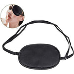 Ewinever pure silk eye patch front view premium black medical mask for lazy eye treatment