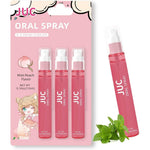 JUC Mint Peach Breath Freshener Spray 3 Pack front view