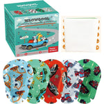 Meowgool Adhesive Eye Patches for Kids front view box packaging featuring boys designs