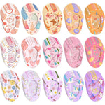 Jollidecor kids adhesive eye patches front view showing seventy five count bulk pack packaging.