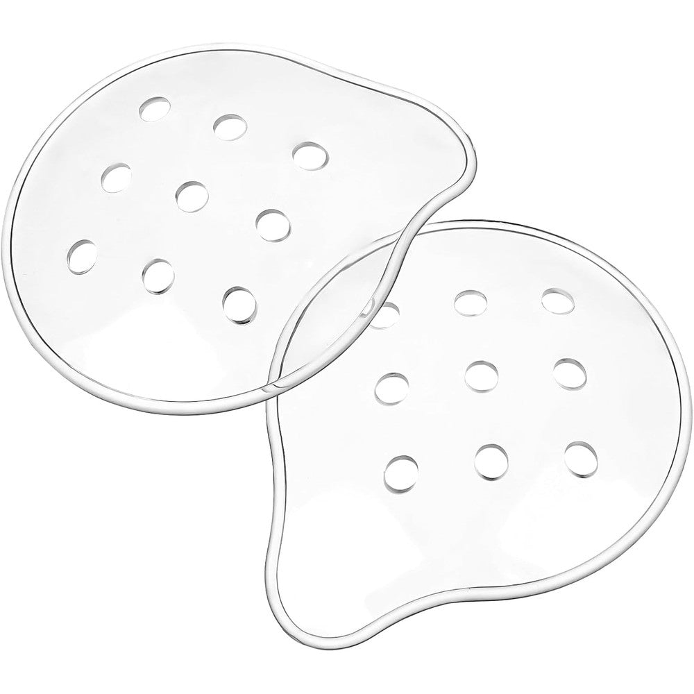 Dimeho 9-Hole Plastic Eye Patch front view showing clear ventilated design