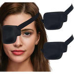 THSIREE 3D Medical Eye Patch front view showing the contoured black concave design.