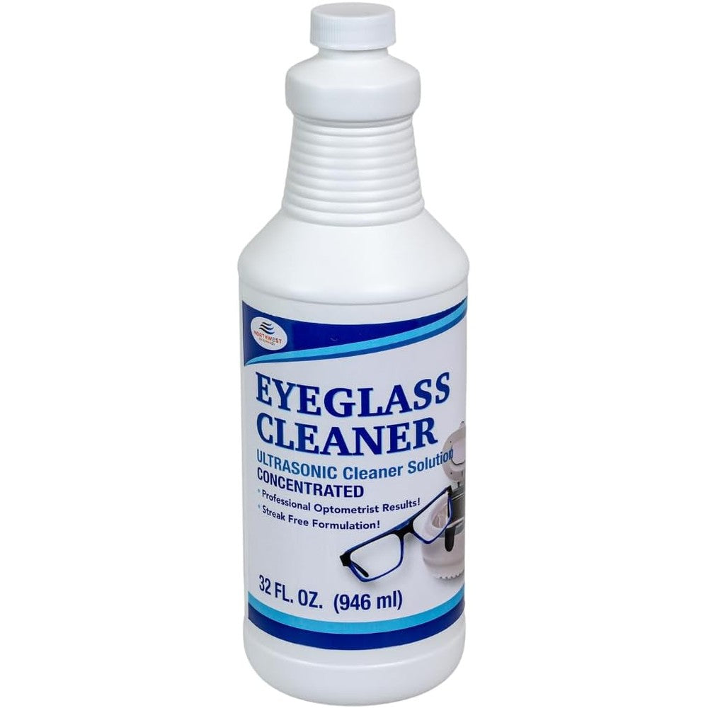 Northwest Enterprises Ultrasonic Eyeglass Cleaner Solution front view bottle