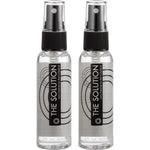Rons Optical The Solution Lens Cleaner Spray front view twin pack for premium glass care