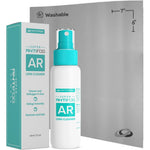 Optipak Anti Fog Lens Cleaner Spray Kit front packaging view showcasing the spray bottle and microfiber cloth.
