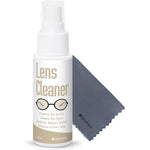 Invera Eyeglass Cleaner Spray and microfiber cloth kit front view premium lens care