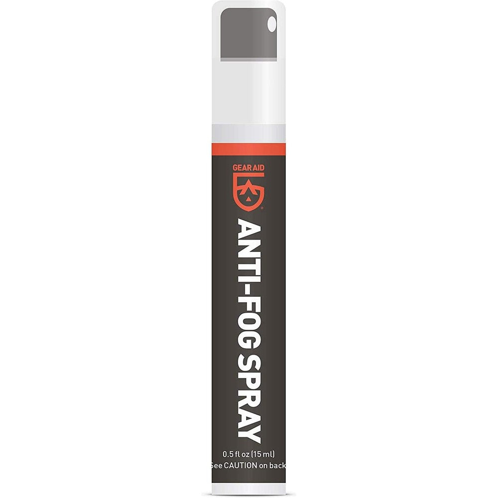 Gear Aid Anti Fog Spray and Cleaner zero point five fluid ounce front view bottle for swim goggles lens clarity.