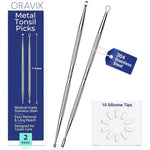 Oravix Tonsil Stone Remover Tool pack of two front view
