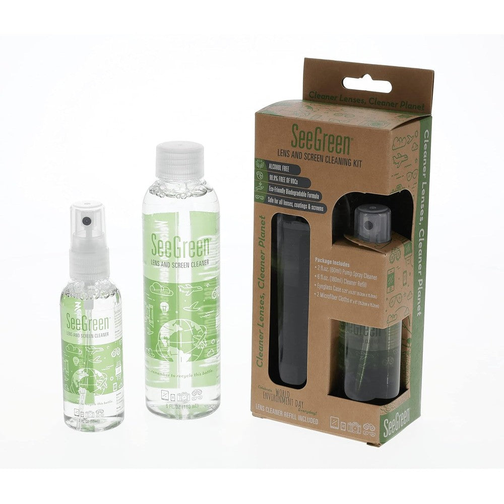 SeeGreen Lens and Screen Cleaning Kit front view premium electronic display maintenance bundle