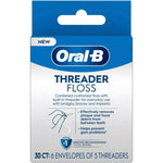 Oral-B Glide Pro-Health Threader Floss front view 4 pack for orthodontic care