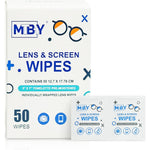 MTBHY pre moistened lens cleaning wipes fifty count box front view