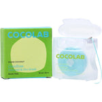 Cocolab Cocofloss expanding woven dental floss young coconut spool front view