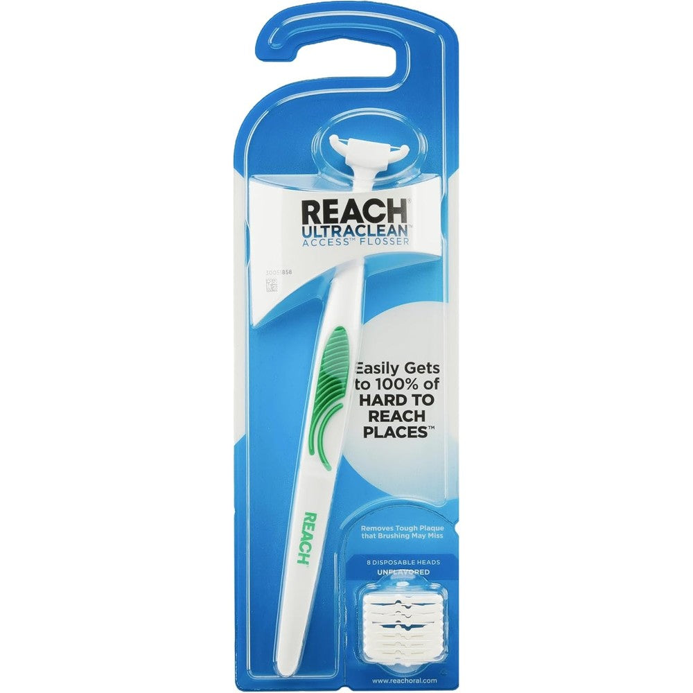 Reach Ultraclean Access Flosser Starter Kit front view unflavored oral care