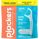 Plackers Twin Line Dental Floss Picks front view 300 count pack