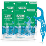 GUM Advanced Care Floss Picks adult dental flossers front view package