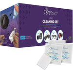 Care Touch lens cleaning wipes box front view showing authentic imported packaging