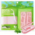 Innovihue Double Line Dental Floss Picks front view premium oral care packaging