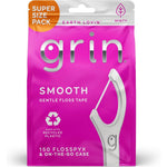 Grin Smooth Flosspyx Gentle Floss Picks 150 Count front packaging view