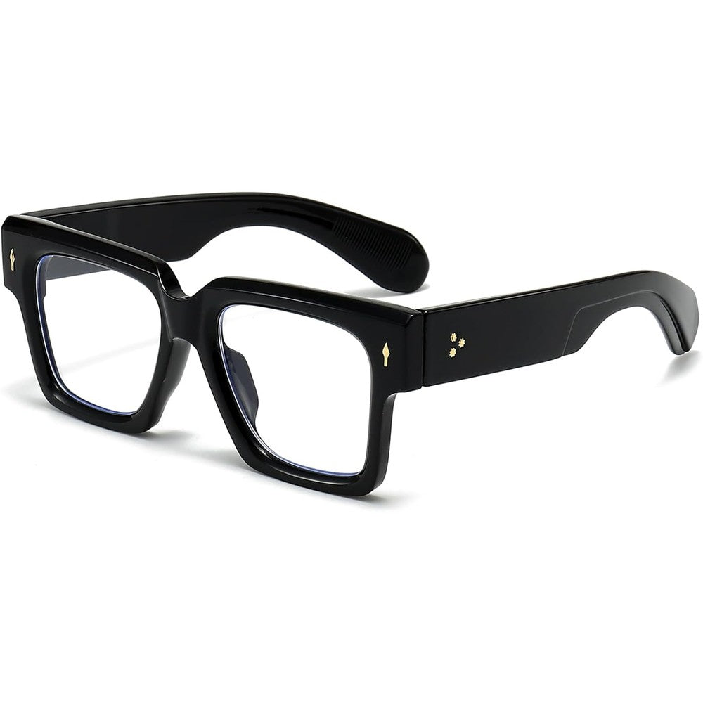 Eylrim square frame blue light glasses front view