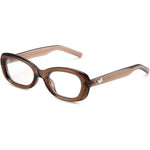Feisedy Retro Oval Blue Light Glasses front view for women