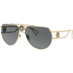 Versace VE2225 gold aviator sunglasses front view