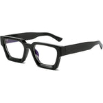 Eylrim thick square frame blue light glasses front view for computer use
