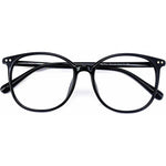 Optifine anti blue light reading glasses front view oversized frame