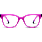 Peepers by PeeperSpecs Women's Myth Square Reading Glasses front view purple frame