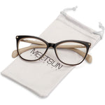 Meetsun retro cat-eye non-prescription glasses front view
