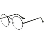 Dollger retro round blue light glasses front view for men and women