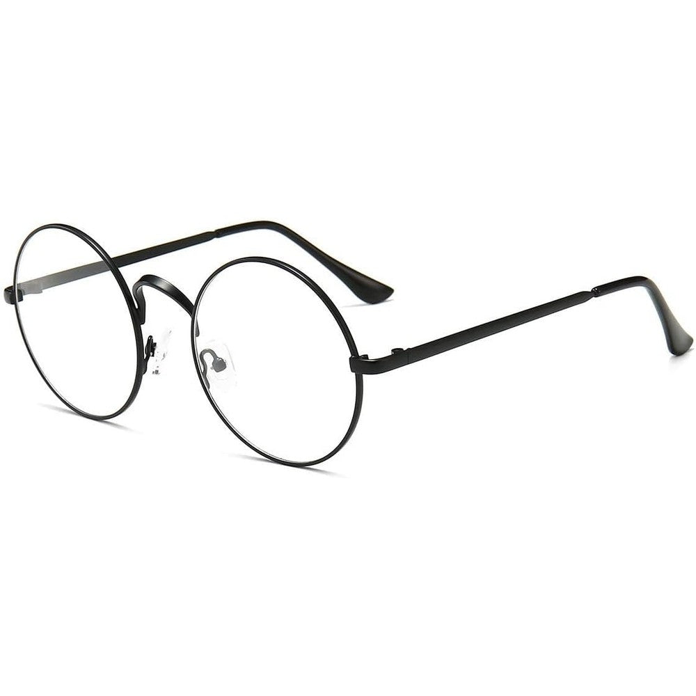 Dollger retro round blue light glasses front view for men and women