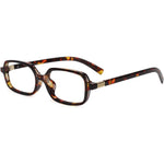 Slocyclub vintage rectangular blue light glasses front view