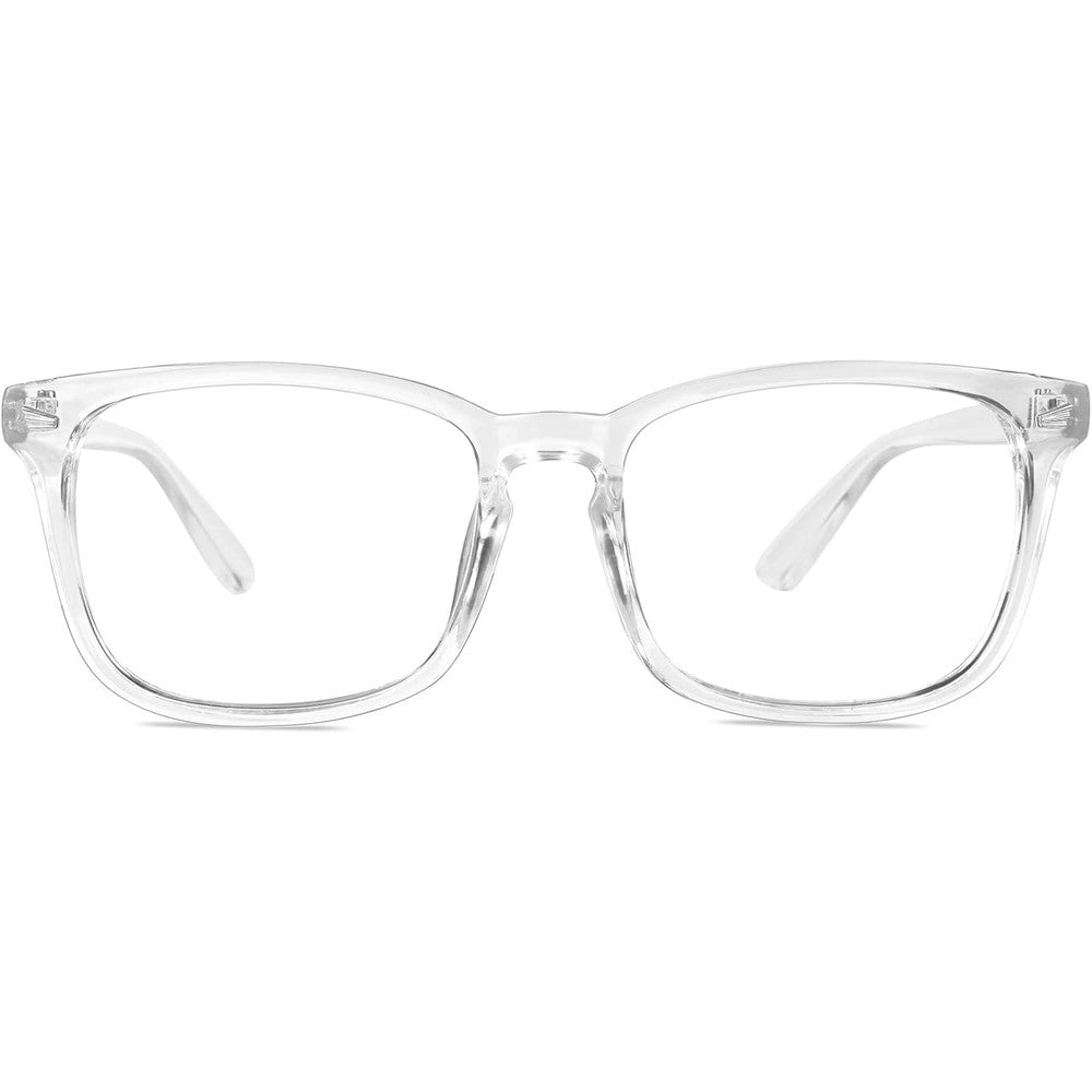 GQUEEN fashion square clear lens glasses front view