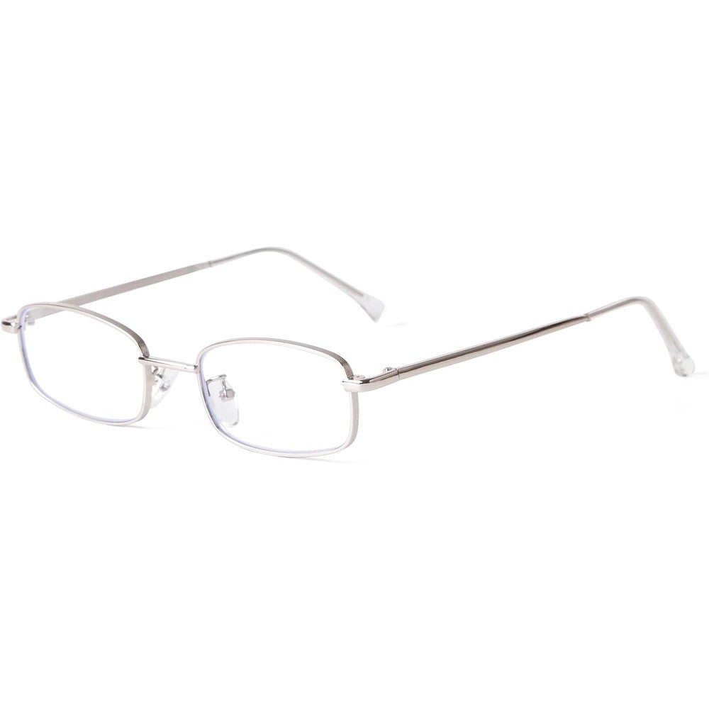 ADEWU Y2K rectangle blue light glasses front view