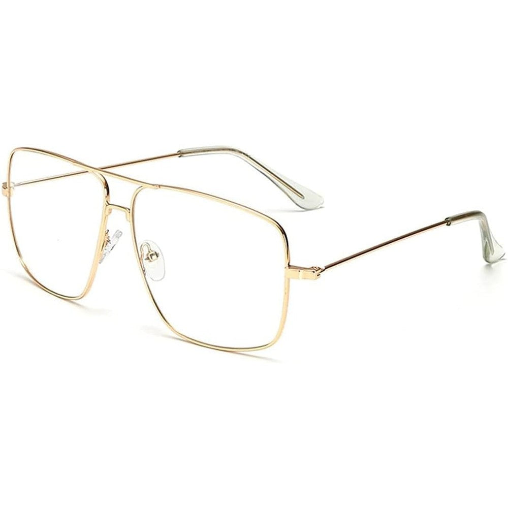 Dollger classic gold metal frame glasses front view
