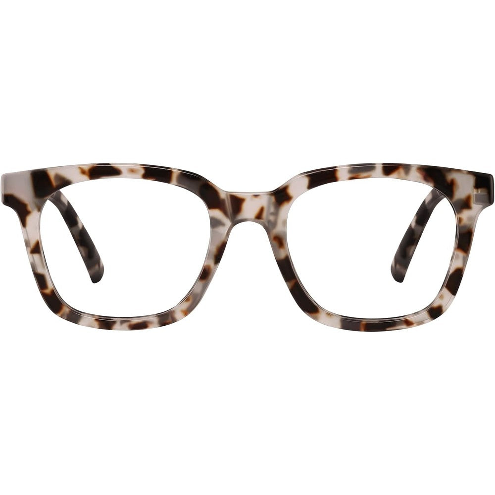 Jectieey oversized square blue light blocking glasses front view