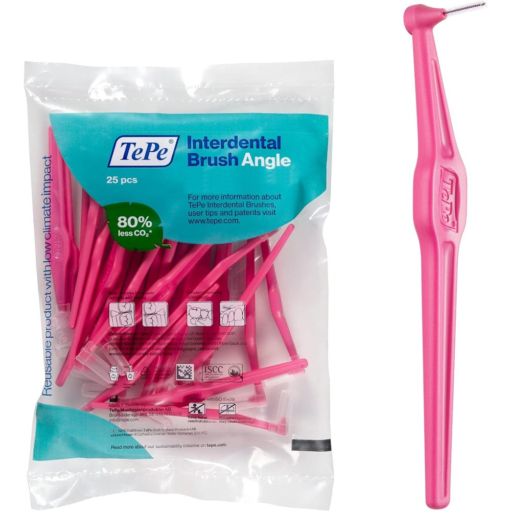 TePe Interdental Brush Angle pink size 0 front view