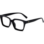 Eylrim Classic Thick Square Frame Clear Lens Glasses front view