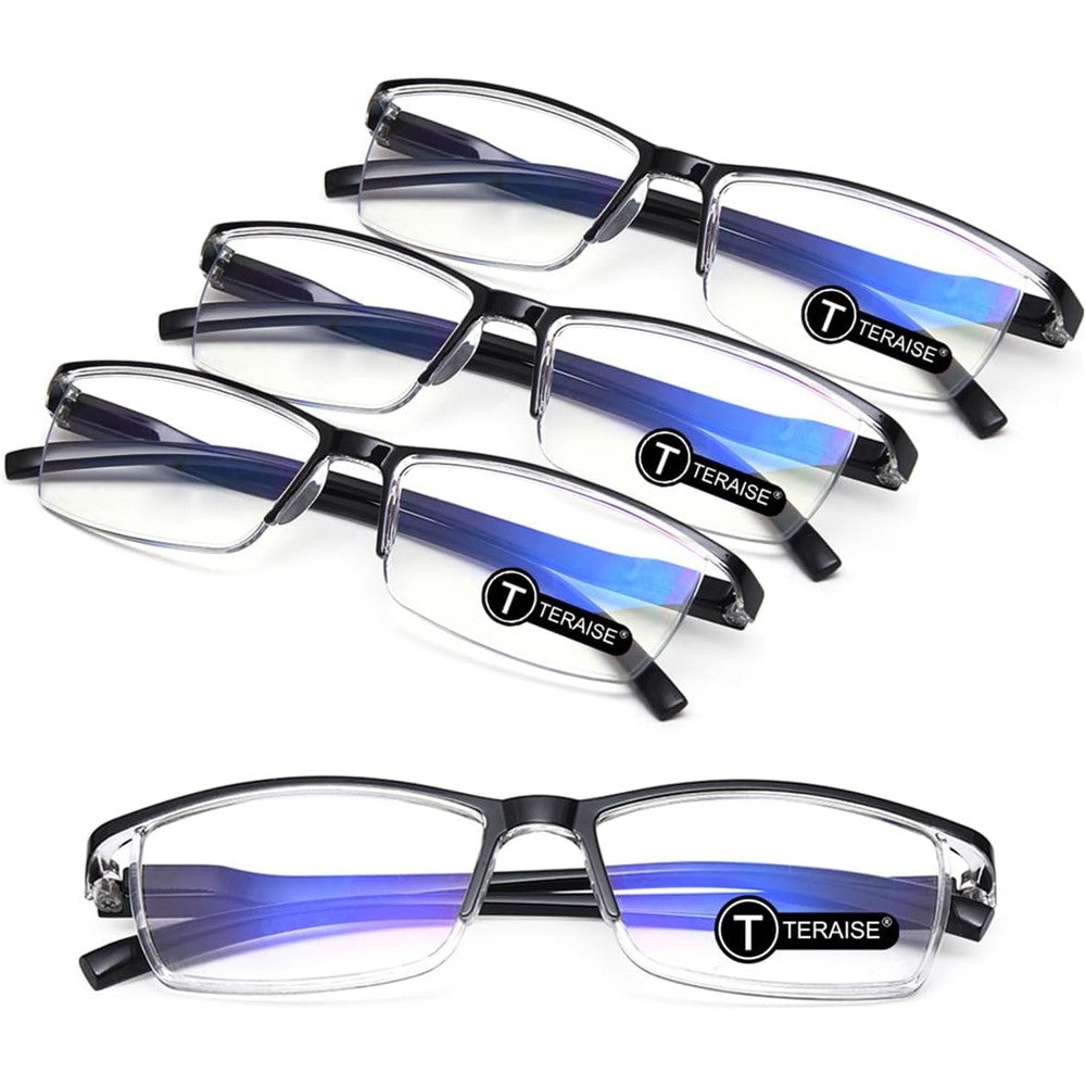 Teraise fashion anti-blue light reading glasses front view unisex design