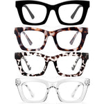 Ccvoo Oprah style blue light reading glasses front view
