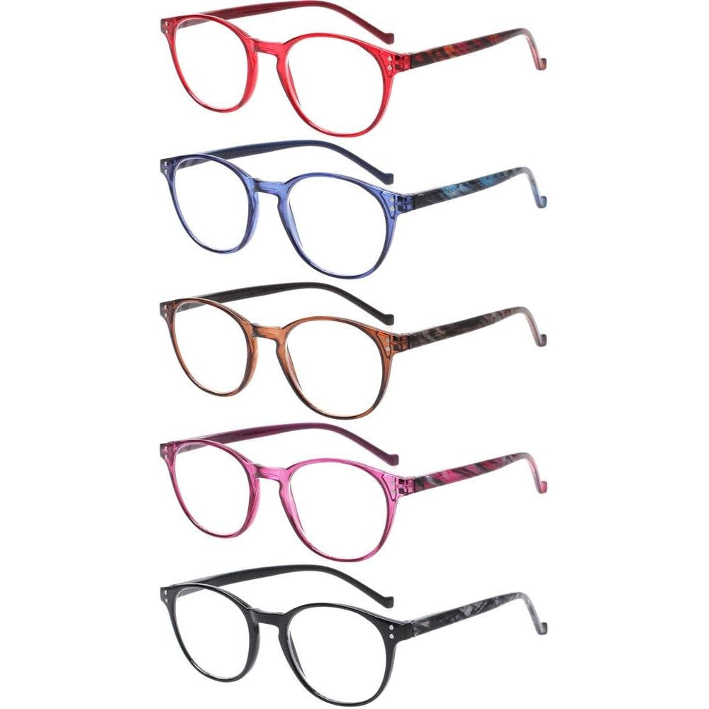 Norperwis 5 Pairs Reading Glasses set front view