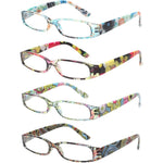 Kerecsen women's reading glasses 4 pairs set front view