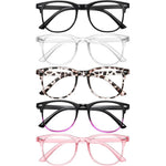 Zehexa blue light blocking reading glasses front view