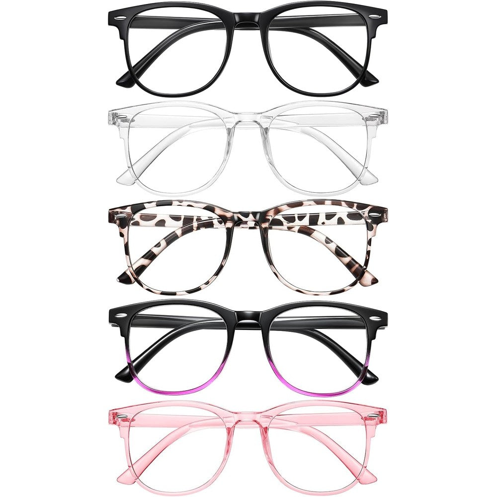 Zehexa blue light blocking reading glasses front view