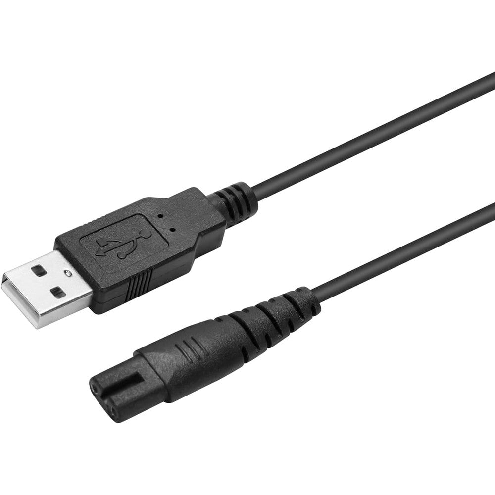 Cabor USB water flosser charger cable front view for Nicwell and Coslus.