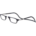 CliC Original Long magnetic reading glasses front view in black