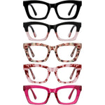 XXZQRYHN Oprah style blue light reading glasses front view